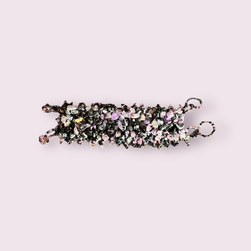 Purple stone bracelet